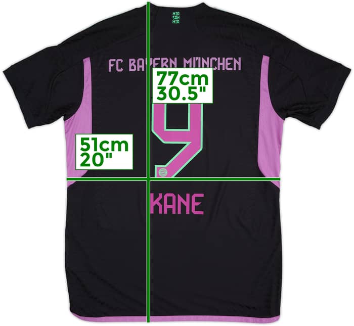 Auténtica Camiseta de visitante del Bayern Munich 2023-24 Kane #9 - 10/10 - (L)