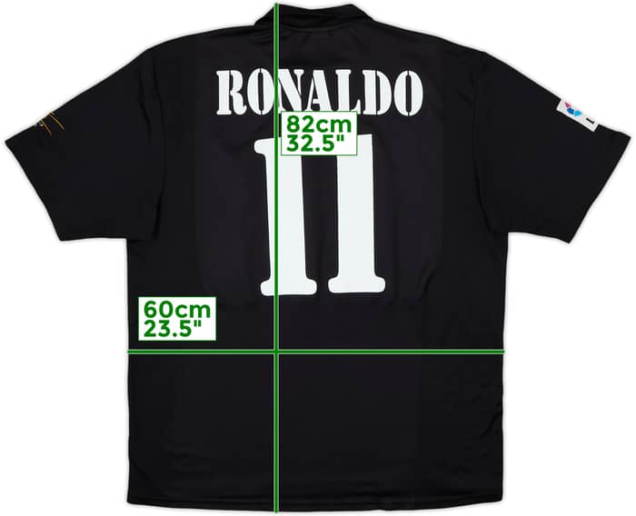2002-03 Real Madrid Camiseta de visitante del Centenario Ronaldo #11 - 5/10 - (XL)