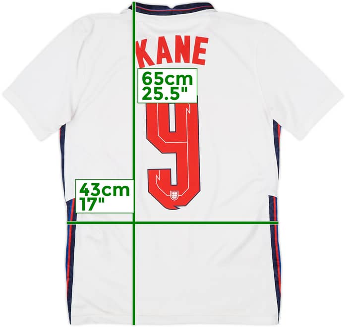 2020-22 England Home Shirt Kane #9 - 5/10 - (XL.Boys)
