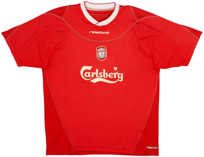 2002-04 Liverpool Home Shirt Gerrard #17 - 4/10 - (XL)