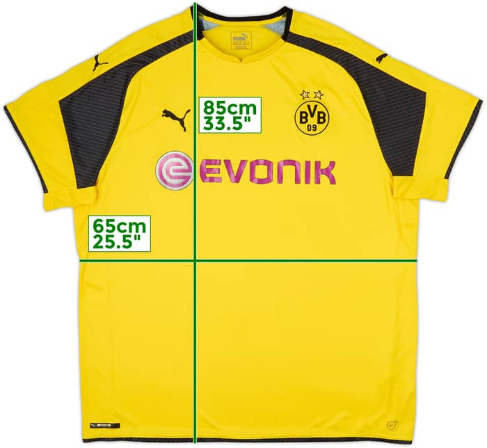 2016-17 Borussia Dortmund Home European Shirt - 7/10 - (3XL)
