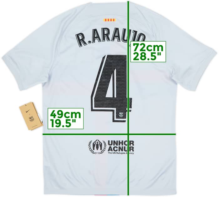 2022-23 Barcelona Third Shirt R.Araujo #4 (M)