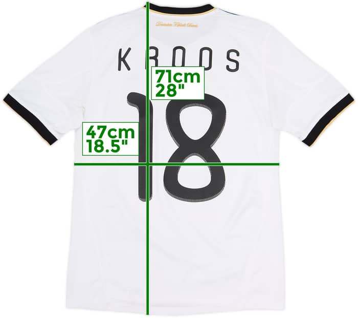 2010-11 Germany Home Shirt Kroos #18 - 8/10 - (XL.Boys)