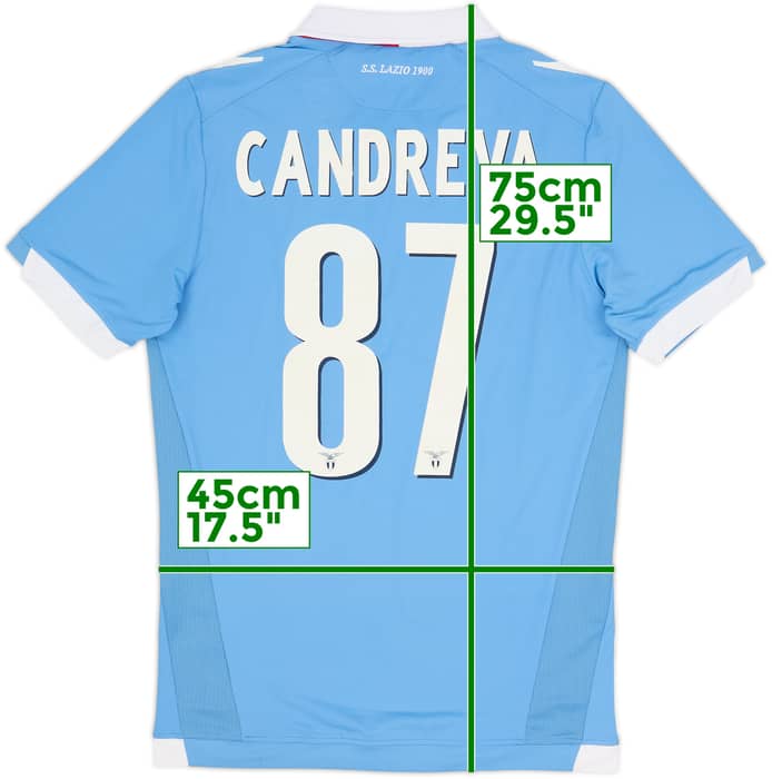 2014-15 Lazio Home Shirt Candreva #87 - 5/10 - (L)