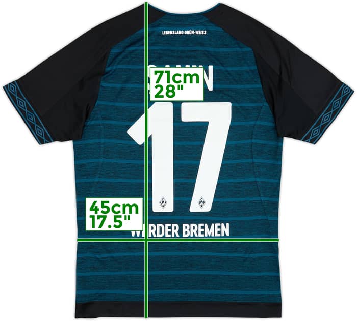 Camiseta de visitante del Werder Bremen 2018-19 Sahin #17 - 8/10 - (S)
