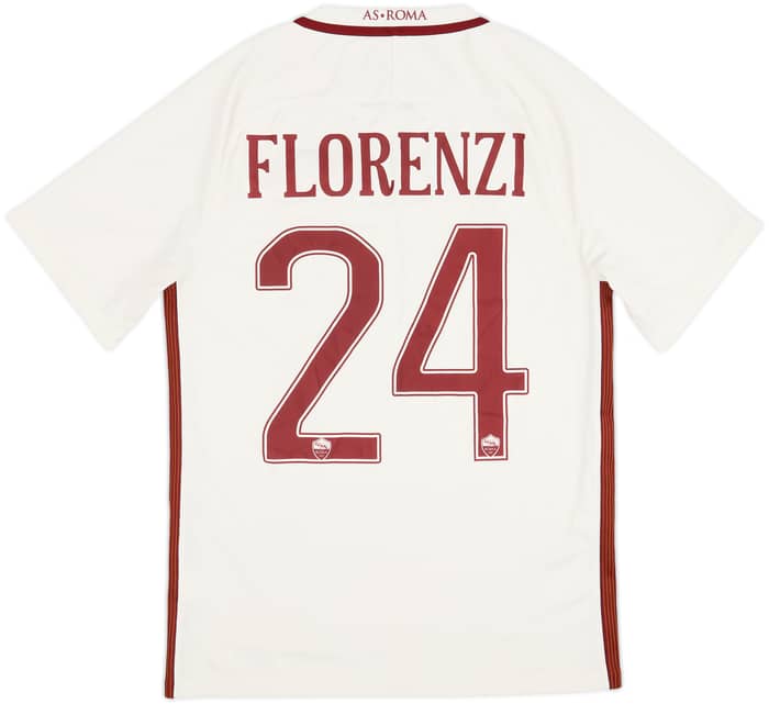 2016-17 Roma Away Shirt Florenzi #24 - 7/10 - (S)