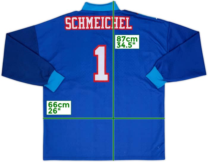 Camiseta de portero del Manchester United 1994-97 Schmeichel #1 - 8/10 - (XXL)