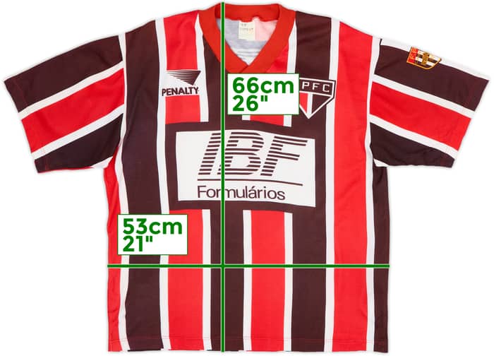 Camiseta de visitante del Sao Paulo 1991-92 #9 - 7/10 - (L)