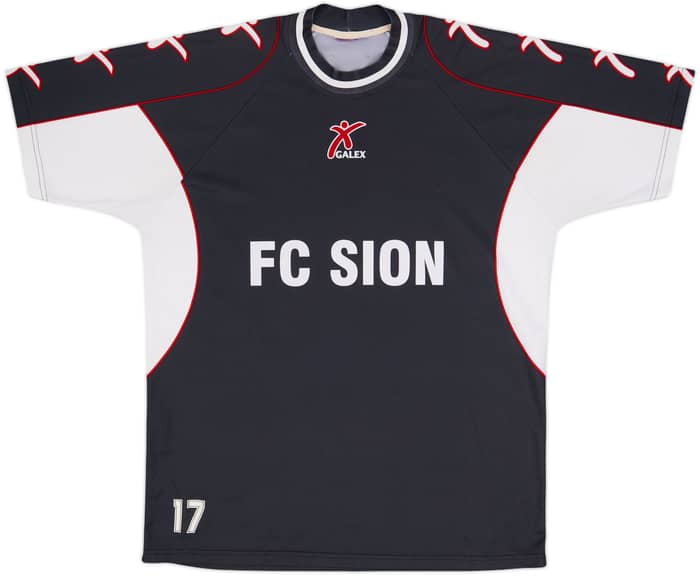 Camiseta de entrenamiento versión jugador del FC Sion 2000-01 Galex #17 - 8/10 - (L)
