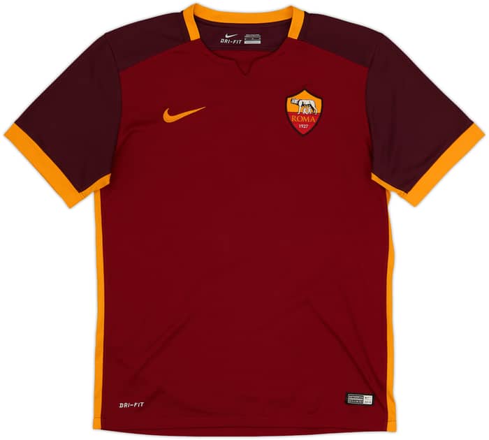 2015-16 Roma Home Shirt Totti #10 - 6/10 - (M)