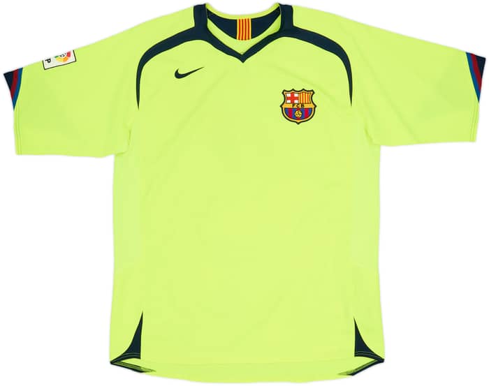 2005-06 Barcelona Away Shirt Ronaldinho #10 - 6/10 - (L)