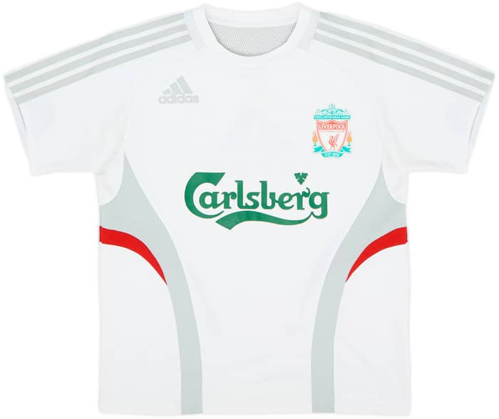 2008-09 Liverpool adidas Training Shirt - 8/10 - (L.Boys)