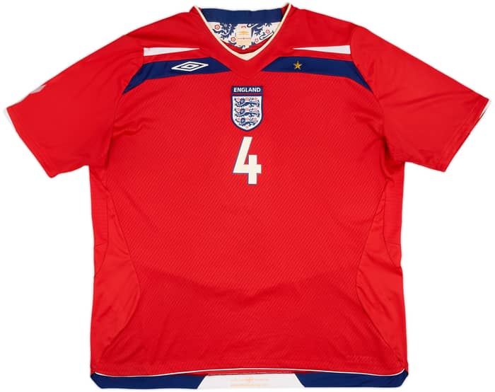 2008-10 England Away Shirt Gerrard #4 - 5/10 - (3XL)