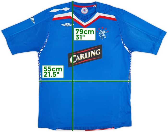 2007-08 Rangers Home Shirt - 5/10 - (XL)