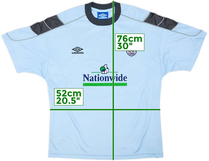 2000-01 England Umbro Training Shirt - 6/10 - (M)