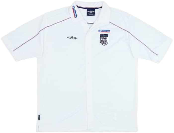 2002-03 England Umbro Button Up Shirt - 8/10 - (XXL)