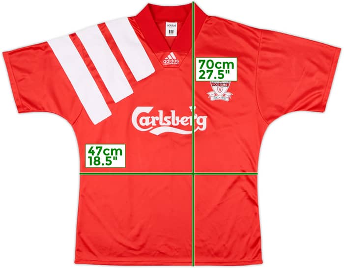1992-93 Liverpool Centenary Home Shirt - 8/10 - (L)