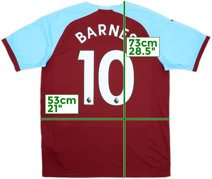 2018-19 Burnley Home Shirt Barnes #10 (L)
