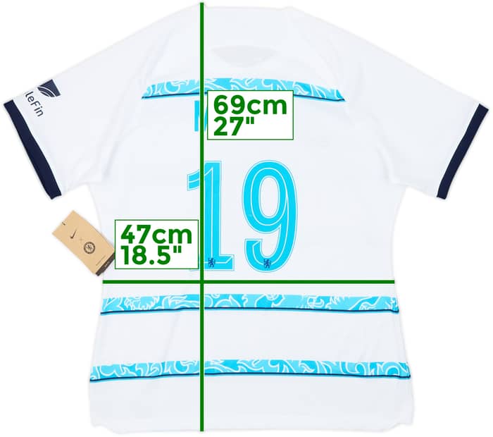 2022-23 Chelsea Away Shirt Mount #19 (Women's L)