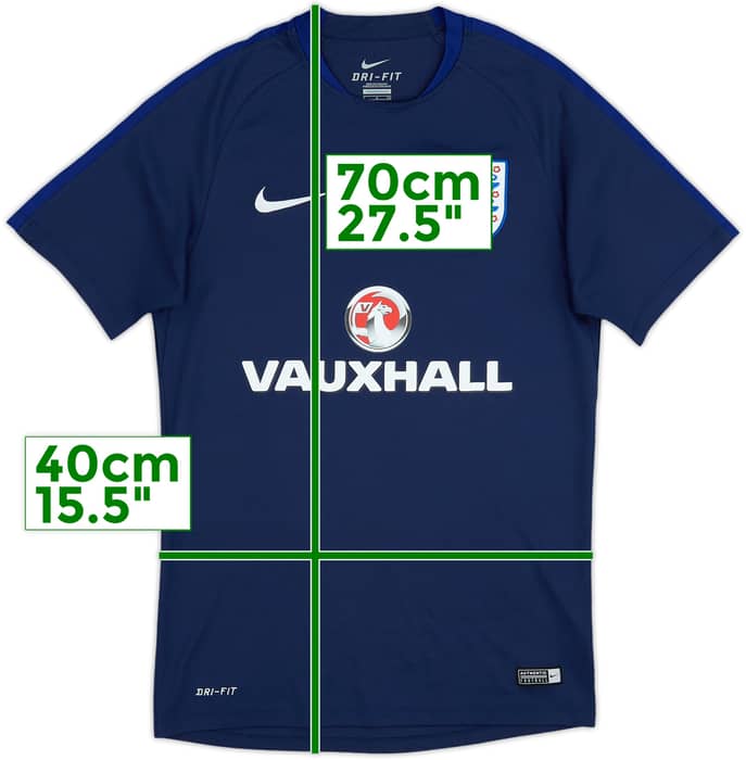 2016-17 Inglaterra Nike Camiseta de Entrenamiento - 8/10 - (S)