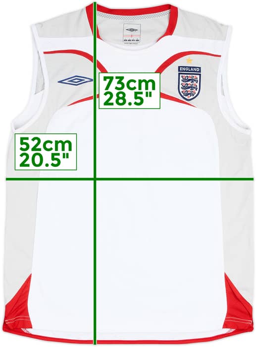 2005-06 England Umbro Training Vest - 8/10 - (L)