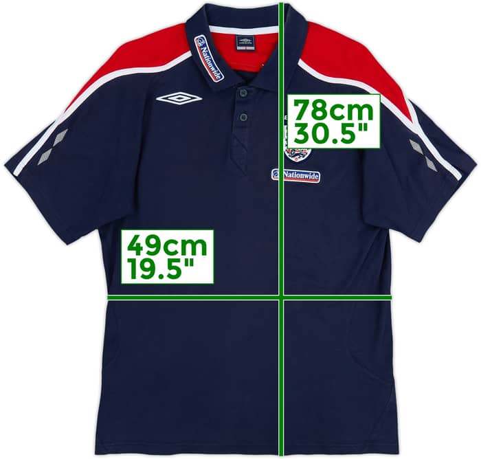 2005-07 England Umbro Polo Shirt - 9/10 - (L)