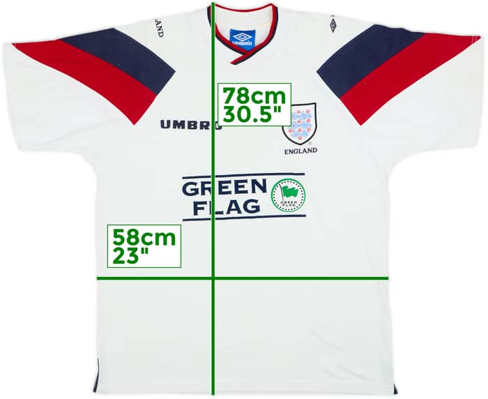 1998-99 England Umbro Training Shirt - 7/10 - (L)