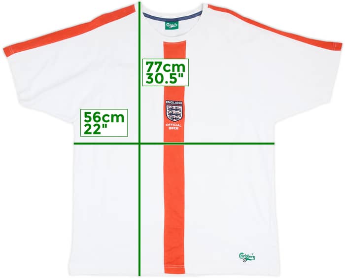 2002-04 England Cotton Tee - 6/10 - (XL)