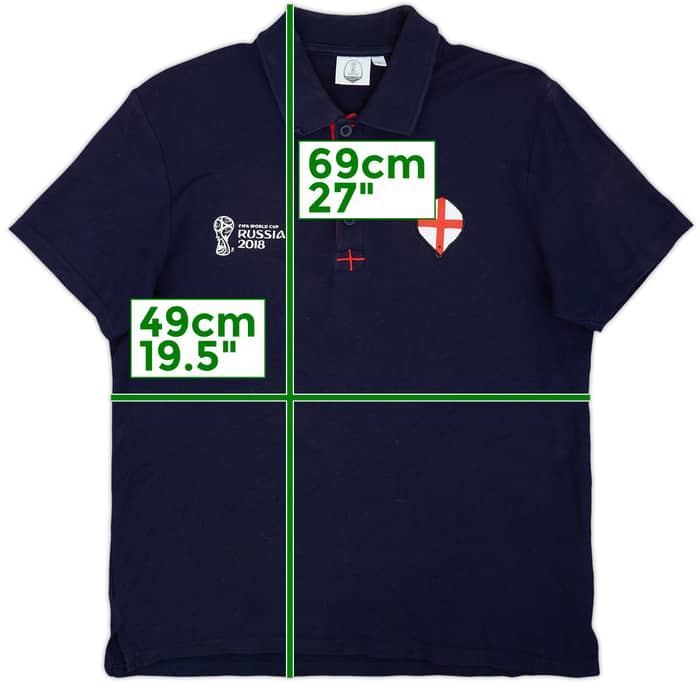 2018-19 England World Cup Polo Shirt - 8/10 - (S)