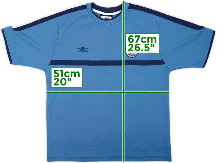 2000-02 England Umbro Training Shirt - 8/10 - (M)