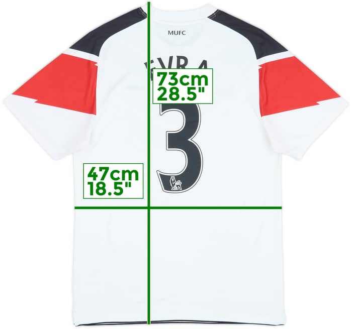2010-12 Manchester United Away Shirt Evra #3 - 6/10 - (S)