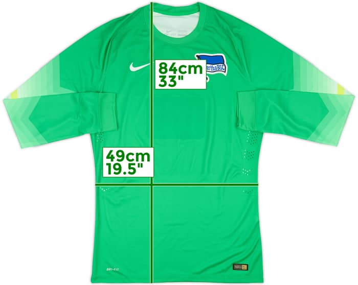 2014-15 Hertha Berlin Player Issue GK Shirt - 4/10 - (L)