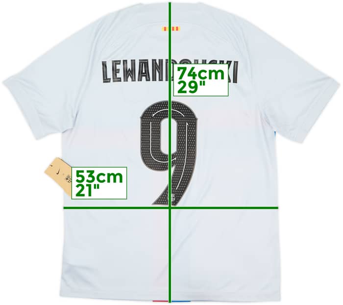 2022-23 Barcelona Third Shirt Lewandowski #9 (L)
