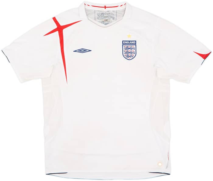 2005-07 England Home Shirt - 4/10 - (L)