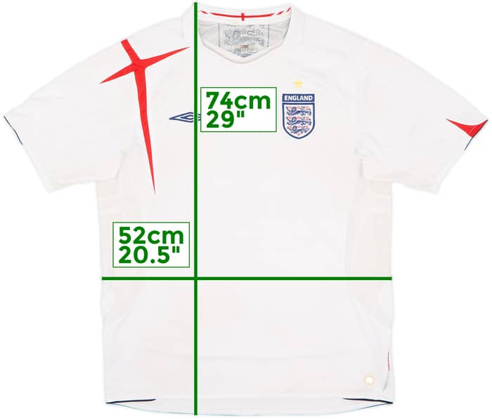 2005-07 England Home Shirt - 4/10 - (L)