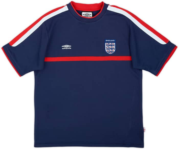 2000-02 England Umbro Training Shirt - 8/10 - (M)