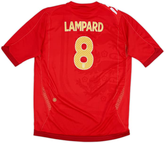 2006-08 England Away Shirt Lampard #8 - 6/10 - (XL.Boys)