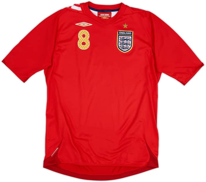 2006-08 England Away Shirt Lampard #8 - 6/10 - (XL.Boys)