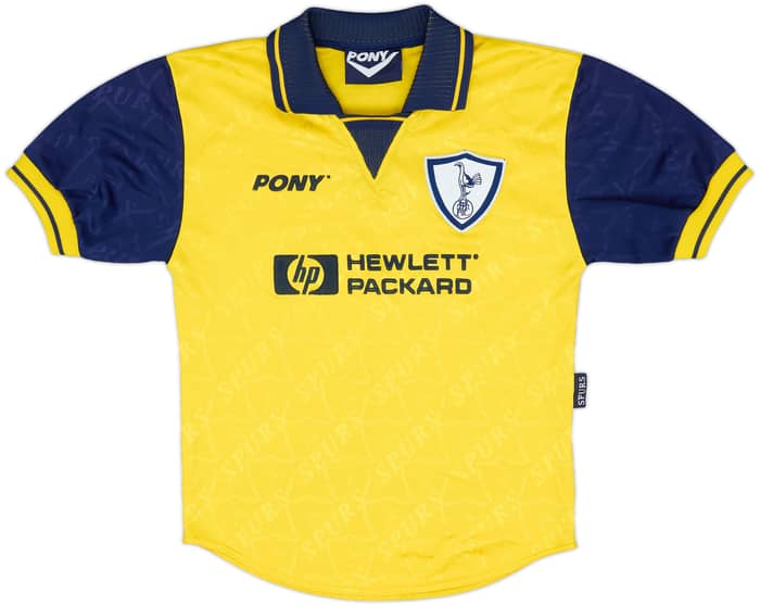 1995-97 Tottenham Third Shirt & Shorts - 8/10 - (L.Boys)