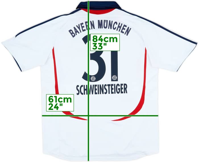 2006-07 Bayern Munich Away Shirt Schweinsteiger #31 - 7/10 - (XL)
