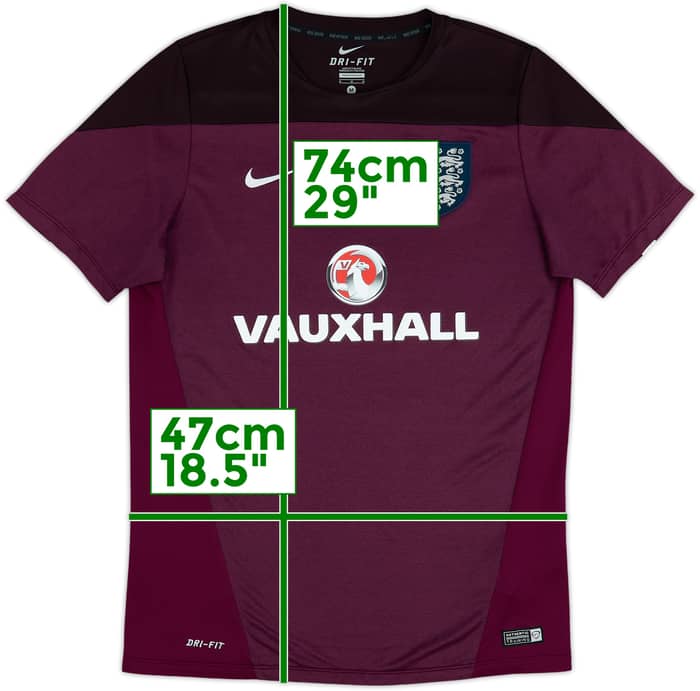 2014-16 England Nike Training Shirt - 8/10 - (M)