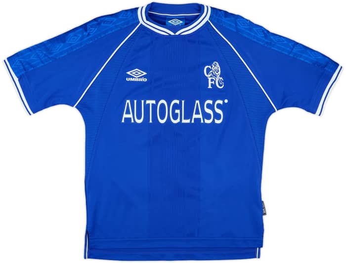 1999-01 Chelsea Home Shirt Zola #25 - 8/10 - (Y)