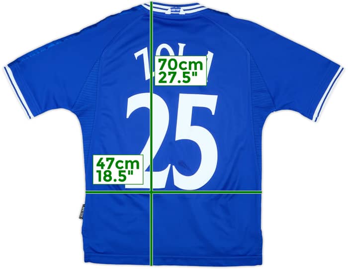 1999-01 Chelsea Home Shirt Zola #25 - 8/10 - (Y)