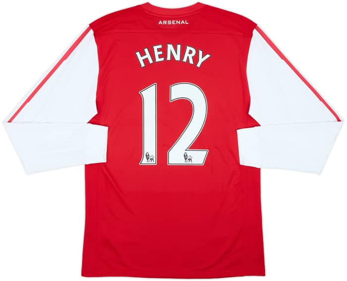 2011-12 Arsenal Home L/S Shirt Henry #12 - 6/10 - (M)