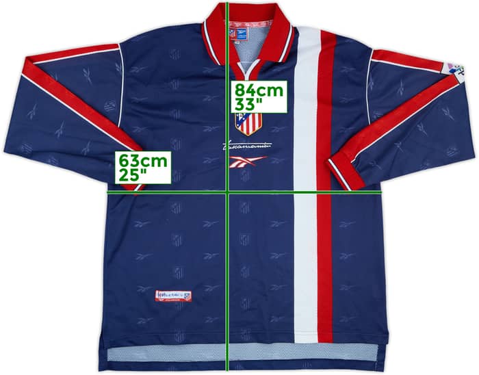 1999-00 Atletico Madrid Match Issue Away L/S Shirt #13