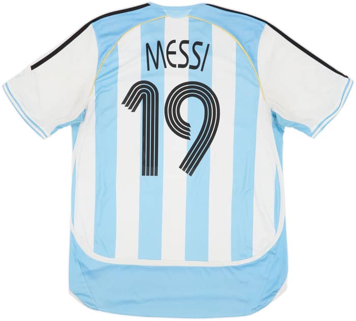 2005-07 Argentina Home Shirt Messi #19 - 5/10 - (L)