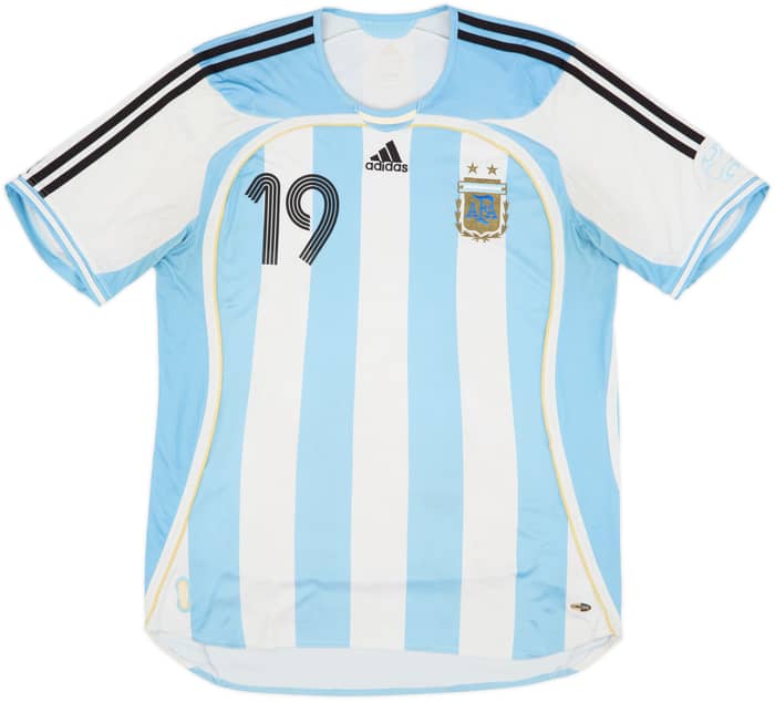 2005-07 Argentina Home Shirt Messi #19 - 5/10 - (L)