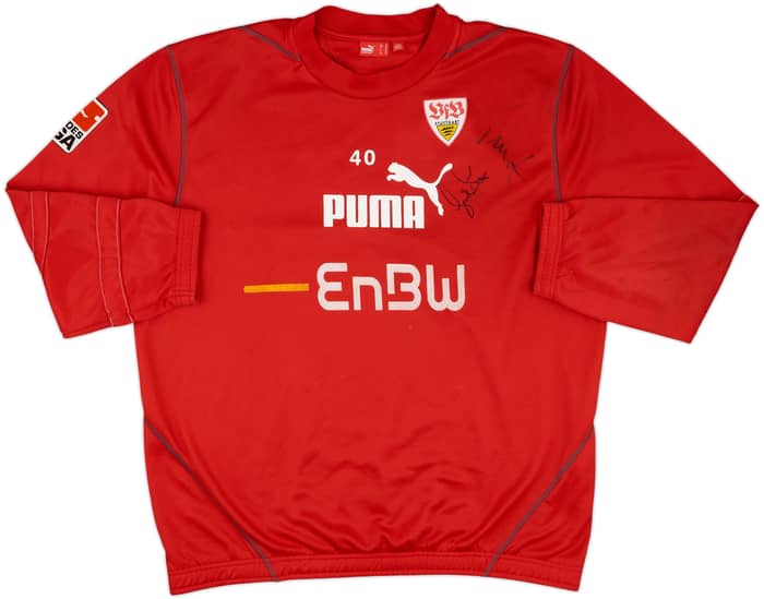 2007-08 Stuttgart Signed Puma Player Issue Sweat Top #40 (Schuster) - 6/10 - (XL)
