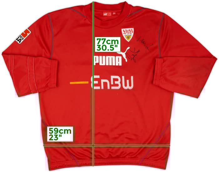 2007-08 Stuttgart Signed Puma Player Issue Sweat Top #40 (Schuster) - 6/10 - (XL)