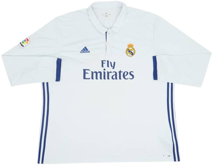 2016-17 Real Madrid Home L/S Shirt Ronaldo #7 - 7/10 - (3XL)
